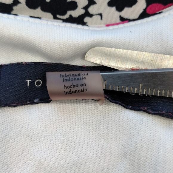 Tommy Hilfiger Navy Pink Orange Floral Flower Summer Stretchy Plus Size Dress 14 - Picture 6 of 14